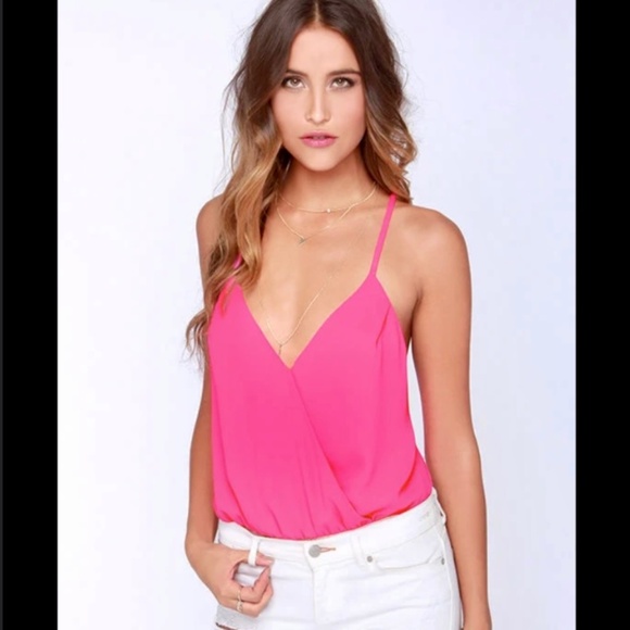 LuLus - SEXY Backless Neon Pink Bodysuit - S - Picture 3 of 14